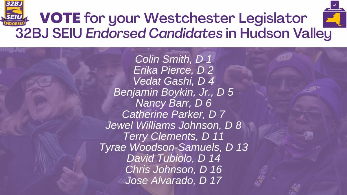 HV 2023 June 27 Primary Elections Endorsements 32BJ SEIU